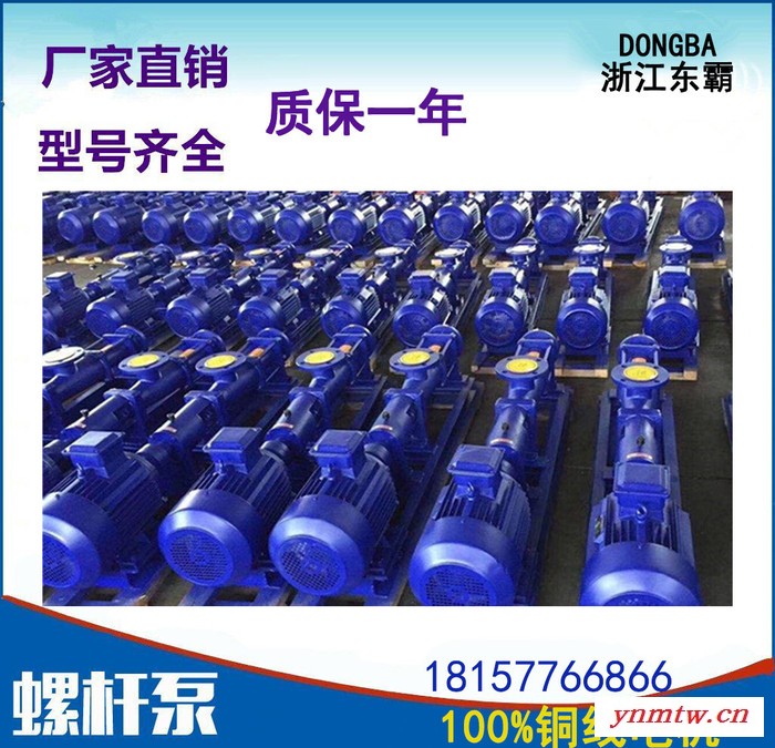 东霸G40-1调速无极变速机，压滤机污泥泵 压滤机螺杆泵 G型单螺杆泵 高粘度浓浆泵铸铁污泥螺杆输送泵不锈钢污泥螺杆泵图8