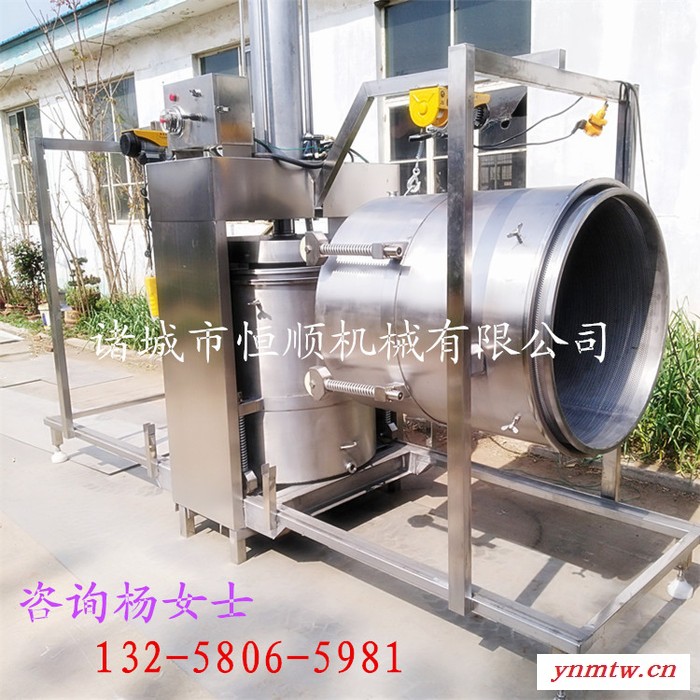 黄酒苦荞酒原浆过滤压榨机  发酵浓稠酒糟挤压提取酒汁压滤机  水果果酒残渣过滤收汁机图8
