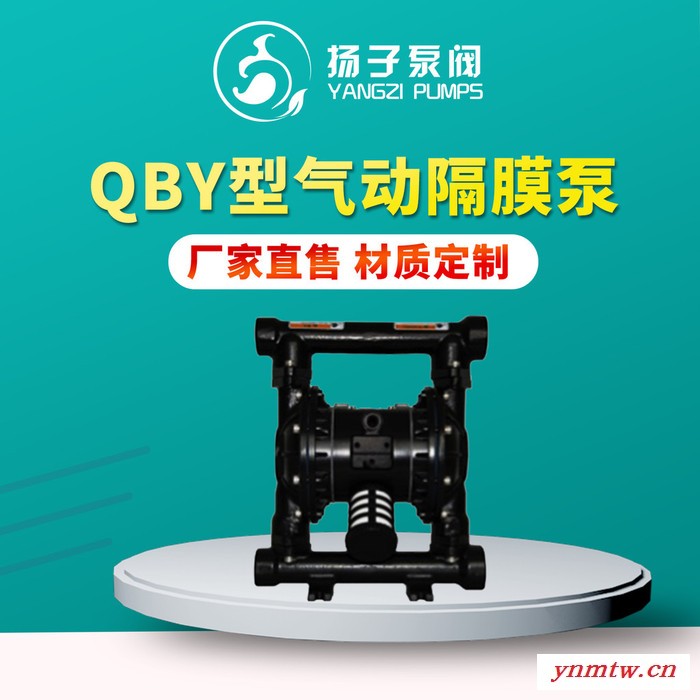 扬子 QBY气动隔膜泵 隔膜泵 自吸泵 压滤机泵 油漆胶水涂料泵粉尘泵 污泥废水泵 欢迎来电咨询图3