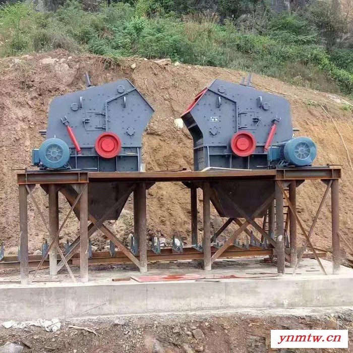 建冶PF1315反击式破碎机，高铬合金板锤，时产200吨的青石破碎机图2