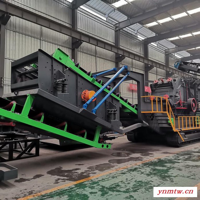 鹏龙机械供应 移动破碎设备 移动破碎站 建筑垃圾破碎机厂家图2