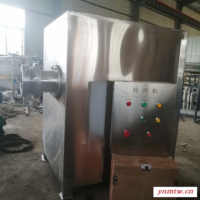 景翔制造大型冻肉破碎绞肉机 养殖场用制作饲料冻肉破碎机 大块芝士块自动破碎机器图7