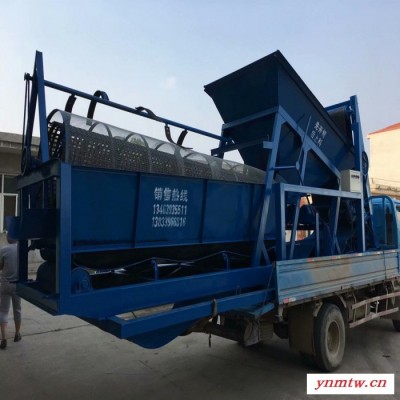 筛沙机 鹅卵石破碎机建筑工地筛砂机