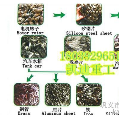 废弃变压器怎么处理 汽车马达破碎机 报废电机回收处理设备