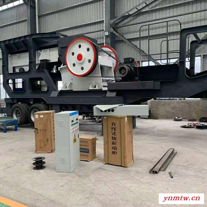 佰沃重工鹅卵石移动制砂机 石英石移动制砂破碎机 厂家移动破碎站生产线图2