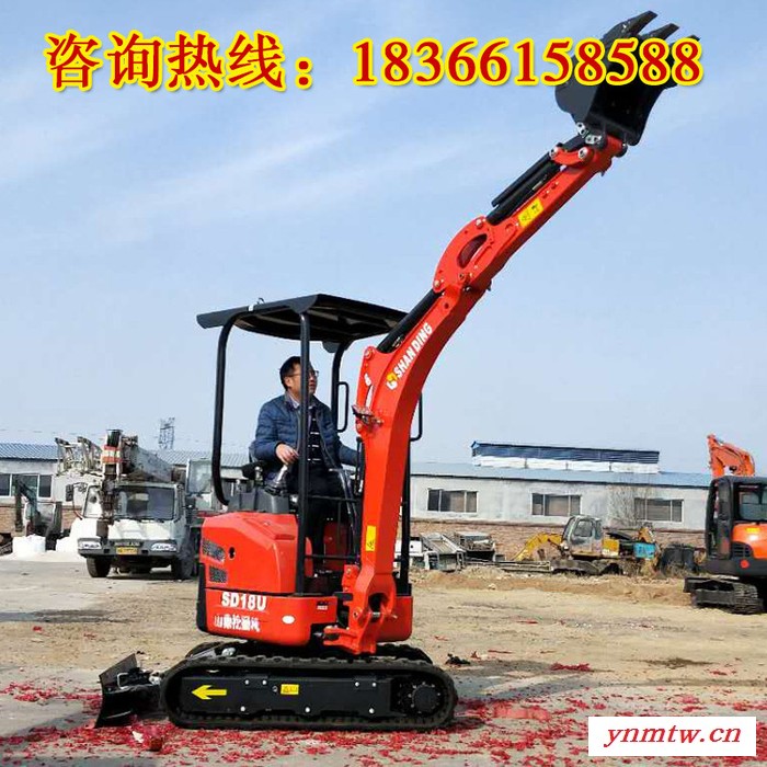 四川绵阳山地开荒用破碎机  大棚用的小型挖掘机图4