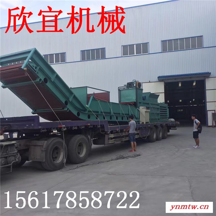 欣宜160型废纸箱打包机 液压废纸壳打包机 大型轻薄料破碎机价格图5