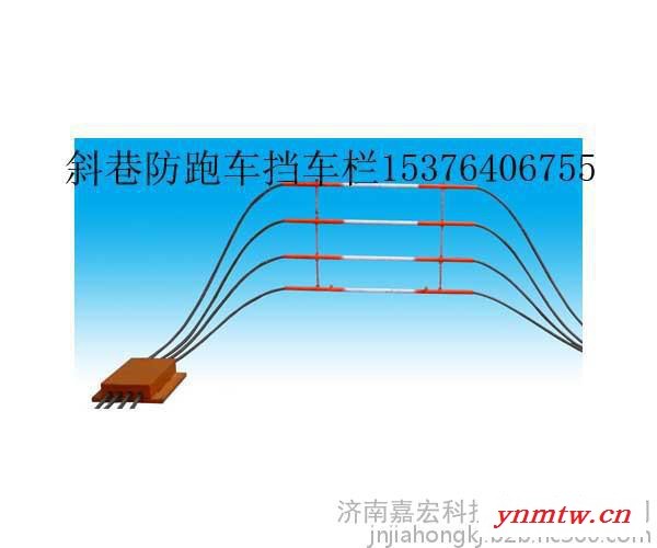 斜井拦截矿车的跑车防护装置图2
