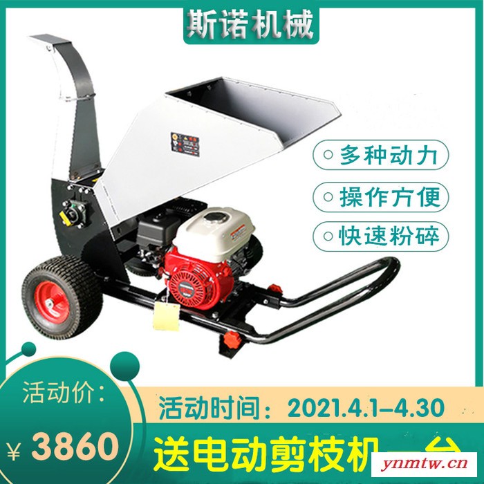 枝条果木破碎机  园林用枯枝碎枝专用打碎机 电动残枝打枝机操作规格图3