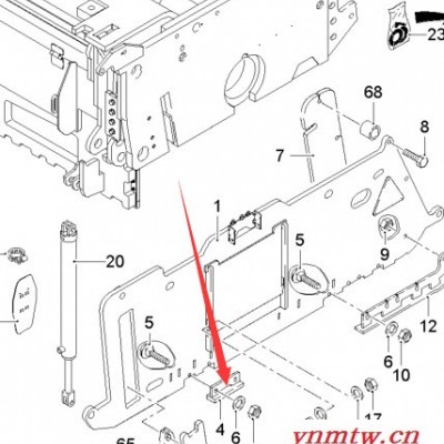 山东济南维特根铣刨机配件2069177滑轨保护装置适用于W2000铣刨机