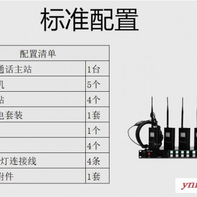 天影TY-900ST全双工无线导播导演通话系统 一拖四 内部双向对讲机Tally灯4路无线通话