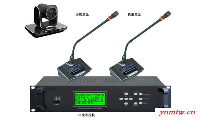 天声TS-951视像会议系统（标准配置：主机1部、主席1支、代表7支） 无线会议系统图2