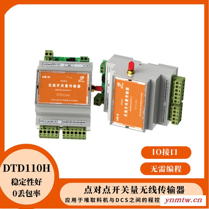鞍钢无线除尘系统 4DI/4DO无线开关量双向传输器 不插卡不用编程 工业场合图4