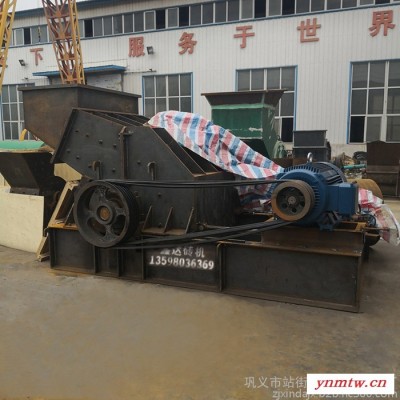 鑫达河卵石制砂开箱破碎机   液压开箱制砂机 石料制砂矿石石子液多功能新型制砂机   石料制砂生产线设备
