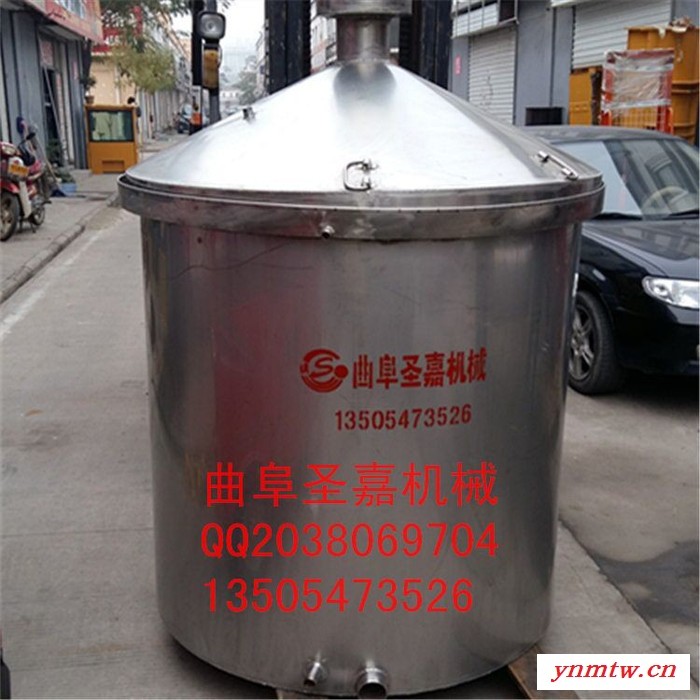 湖南大米液态蒸酒设备图片 封闭式冷却器 酿酒用大曲破碎机现货供应图2