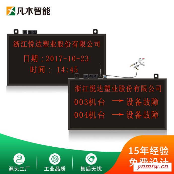 定制生产设备注塑机冲压机实时状态显示无线安灯物料呼叫监控管理系统图5