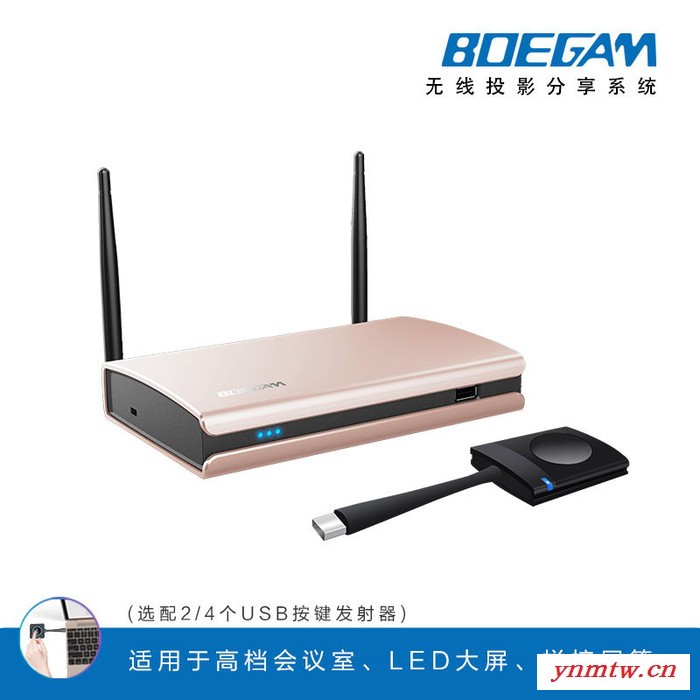 宝疆（BOEGAM）Y系列 单/双/四画面 会议音视频 一键联无线投屏会议系统、无线传屏系统、无线同屏器、无线投影系统图4