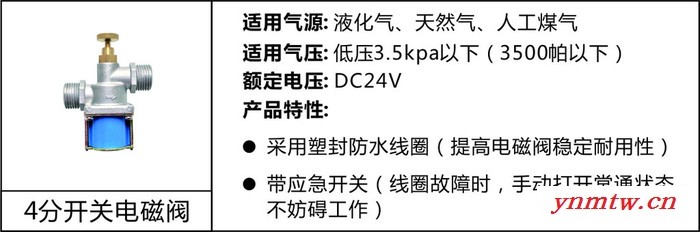 华鹰一键式熄火保护装置 厨具离子感应熄火保护 装置 一键点火 燃气电磁阀图2