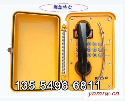 防水电话机，防水防潮湿电话机，KNSP-01矿用电话机图1