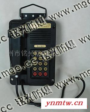 供应矿用本安型桌式挂式双用电话机,KTH106-3ZA矿用防水防尘双用电话机,图1