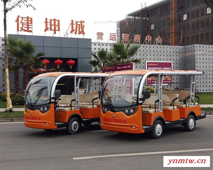 电动旅游观光车报价 11人座观光车 绿欣电动观光车图3
