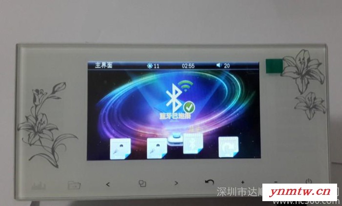 供应TASUN达声背景音乐系统 家庭酒店背景音乐主机 4.3寸彩屏无线蓝牙功能图3
