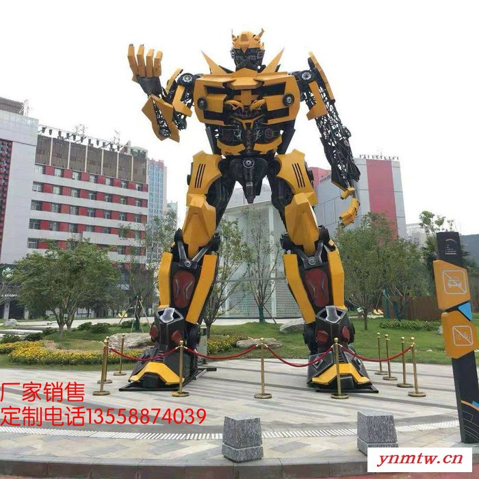 蜀鸿大型变形金刚雕塑模型汽车人摆件金属机器人擎天柱大黄蜂威震天**图4