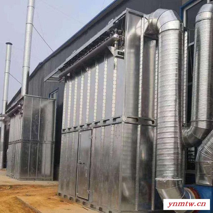 滕州定制木工车间除尘系统装置  工业脉冲除尘器 方形手动插板阀 欣千环保  量大优惠  源头厂家图2