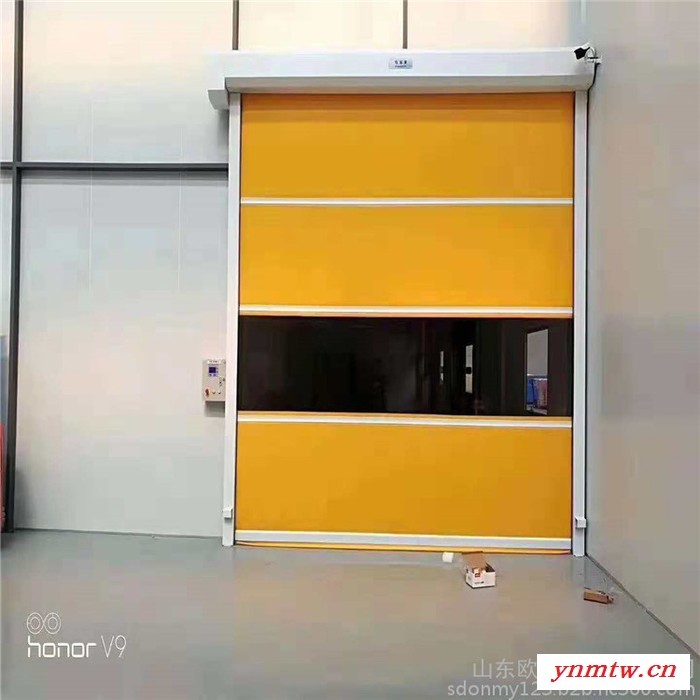 车间改造专用PVC快速卷帘门 人或物体通过自动感应快速门图2