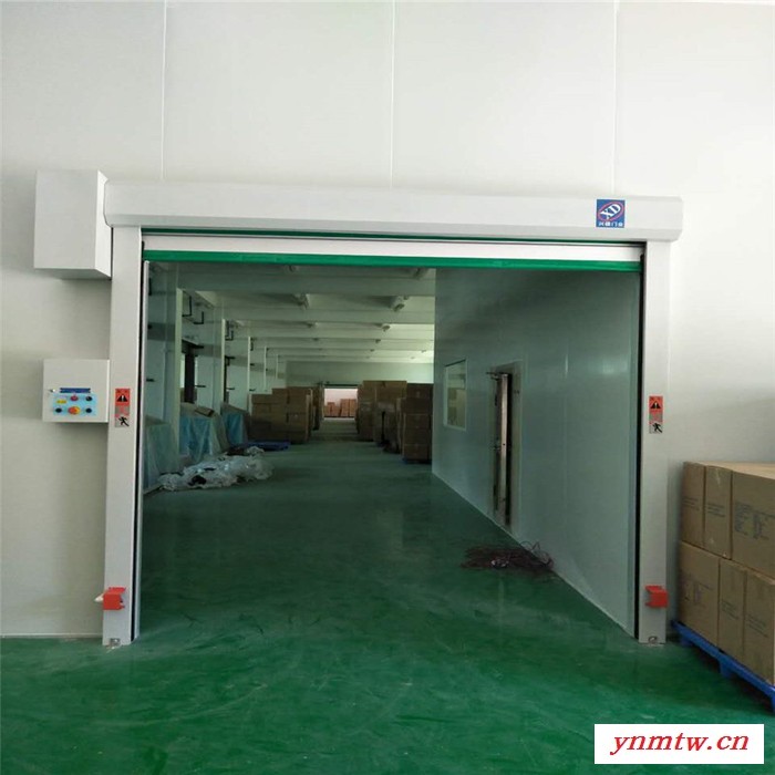 地下车库用抗风频繁开启人车分流软质堆积门东莞兴德