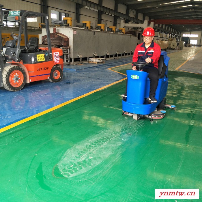 人驾驶式洗地机双刷大型洗地车YSD-850车库仓库洗地吸干机1图2