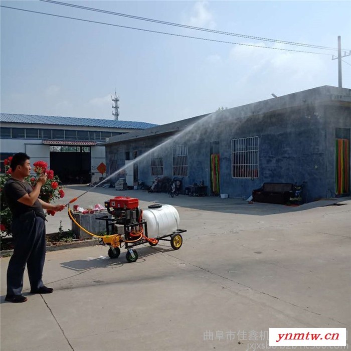 佳鑫回液搅拌装置汽油推车打药机   移动方便 高压动力打药车价格  推车式打药机带远程