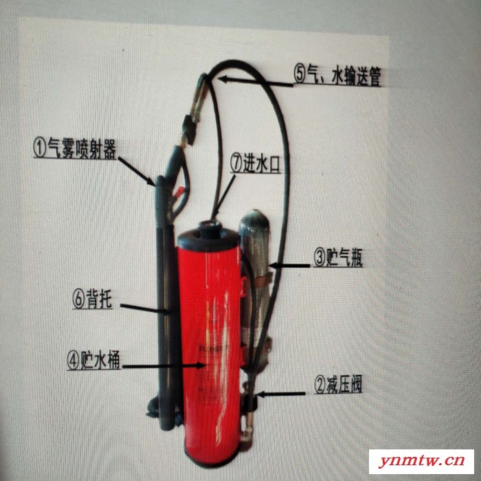 矿用高压脉冲灭火装置 推车式脉冲气压喷雾水枪现货图2