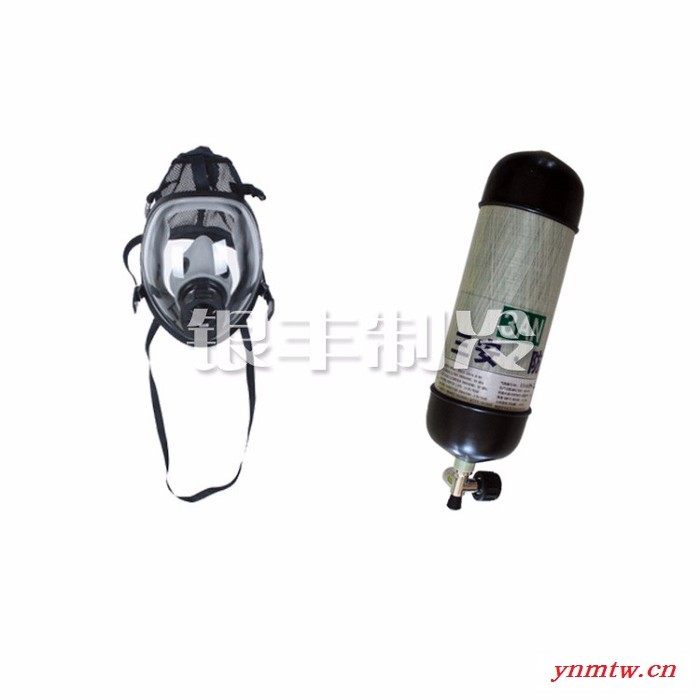 三安正压式呼吸器防护面罩氨防护用品6.8升3.9Kg重型全封闭防护服图2
