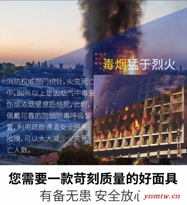 浙安品牌3C过滤式自救呼吸器TZL30火灾逃生自救宾馆酒店必备消防用品图5