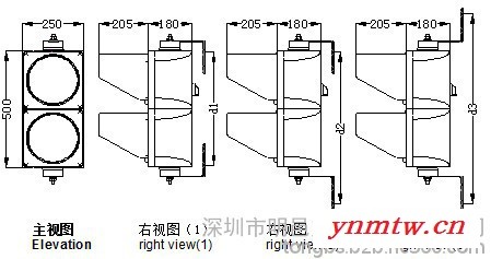 明邑交通200型车道指示灯二单元红绿灯 红叉绿箭信号灯 LED交通信号灯图2